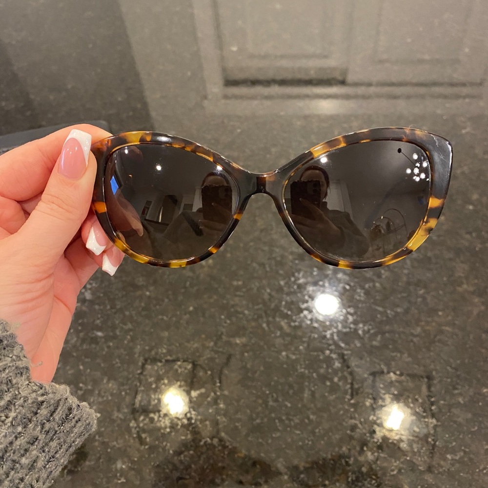 Versace Tortoise Cat-Eye Sunglasses